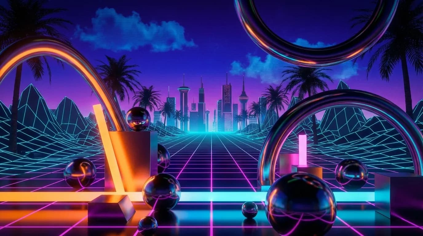Synthwave Background